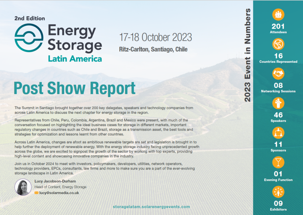 Energy Storage Summit Latin America Post Show Report