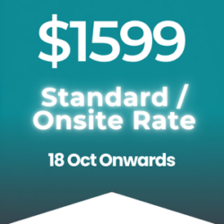 Box stating $1599 onsite rate